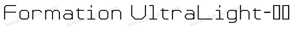 Formation UltraLight字体转换